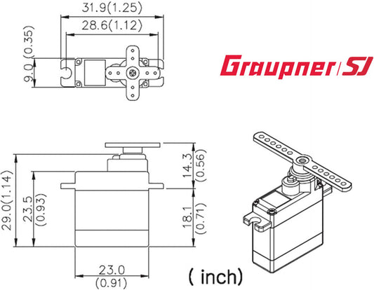 GRAUPNER DES 428 BB MG DIGITAL SERVO