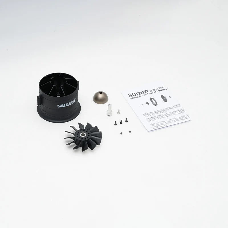 80mm Ducted fan(12-blade) V2 w/o motor