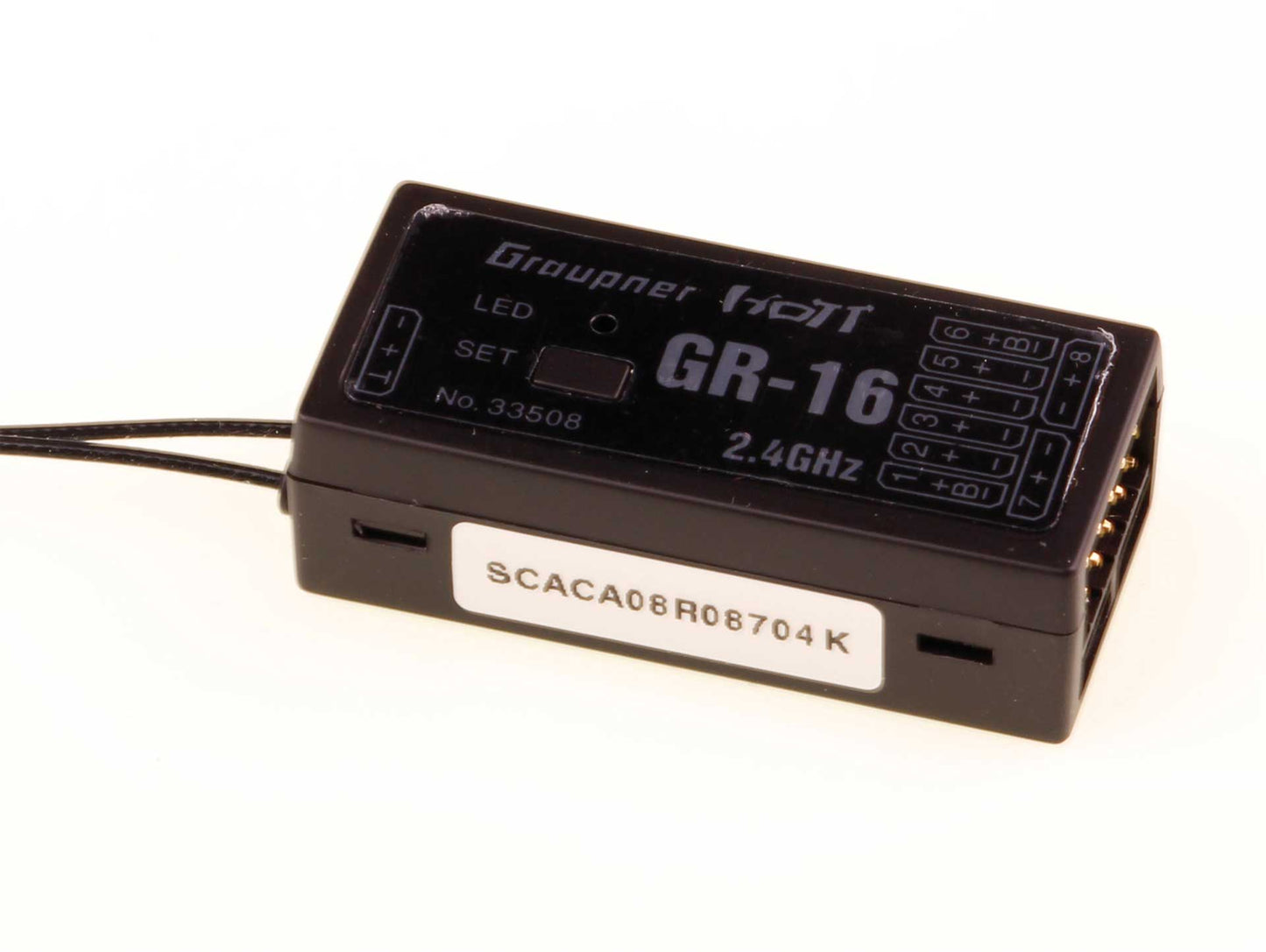 GRAUPNER GR-16 2,4GHZ HOTT 8K EMPFÄNGER