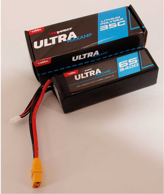 Robbe Modellsport RO-POWER ULTRA MAXAMP 3400MAH 22,2 VOLT 6S 35(70)C LIPO AKKU