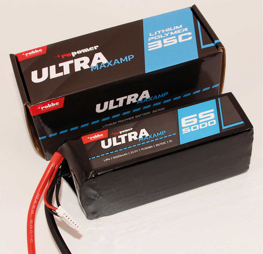 Robbe Modellsport RO-POWER ULTRA MAXAMP 5000MAH 22,2 VOLT 6S 35(70)C LIPO AKKU XT-90