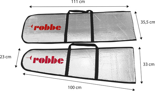 Robbe Modellsport ALU FLÄCHENSCHUTZTASCHE CALIMA 2-TEILIG AUCH FÜR HÖHENLEITWERK