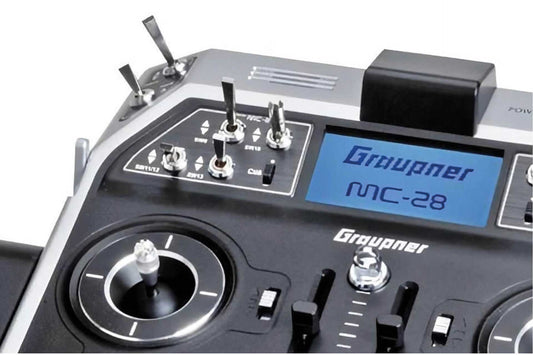 GRAUPNER MC-28 HOTT EINZELSENDER 2,4Ghz FERNSTEUERUNG