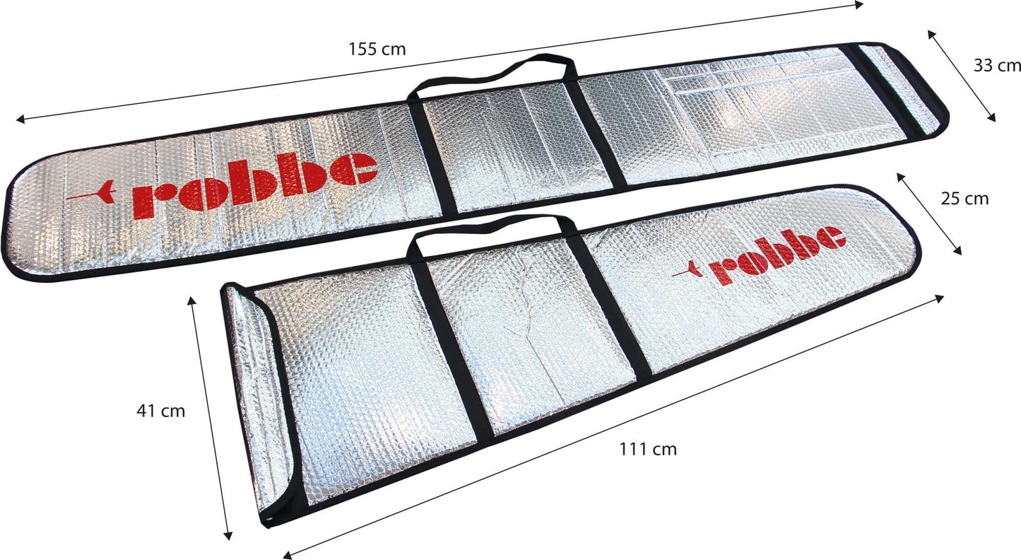 Robbe Modellsport Alu Flächenschutztaschen Scirocco XS 2-teilig, auch für Höhenleitwerk