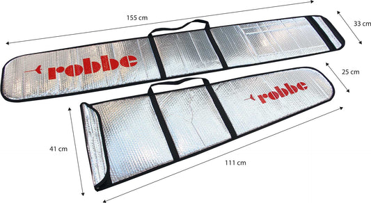 Robbe Modellsport Alu Flächenschutztaschen Scirocco XS 2-teilig, auch für Höhenleitwerk