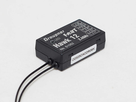 GRAUPNER Hawk 12 HoTT Empfänger mit 3-Achs-Gyro und Vario (6-Kanal)
