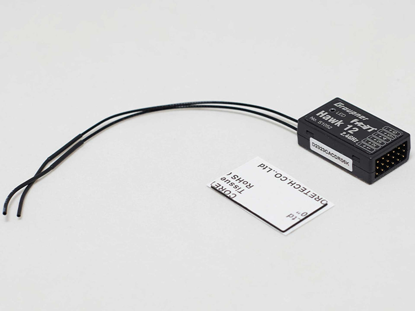 GRAUPNER Hawk 12 HoTT Empfänger mit 3-Achs-Gyro und Vario (6-Kanal)