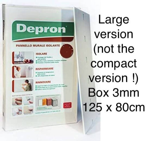 Depron 1 Full Box - 40 pcs foam 3mm (G3) white ± 80x125cm (31,5"x49") 40m2 XL