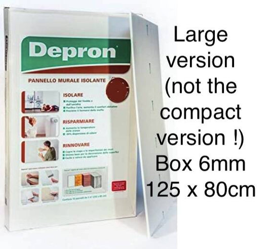 Depron 1 Full Box - 20 pcs/20m2 foamboard 6mm (G6) white ± 80x125cm (31,5"x49") XL