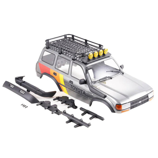 1/10 LC80 FCX10 - CAR BODY ASSEMBLY PAINTED (GRAY)