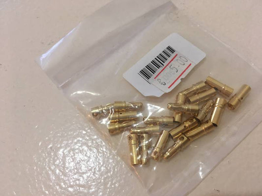 Gold plugs stekker 3,5 mm set per 10 pieces