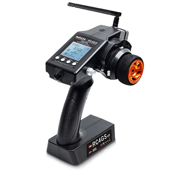 RC4GS V3 5-Channels radio with R6FG gyro integrated Receiver