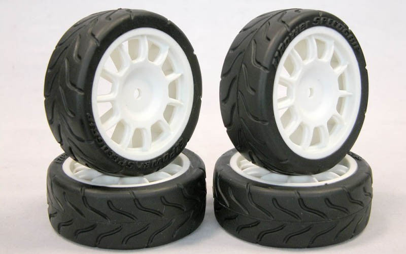 Speedgrip Tires glued on challenge rims set (4)