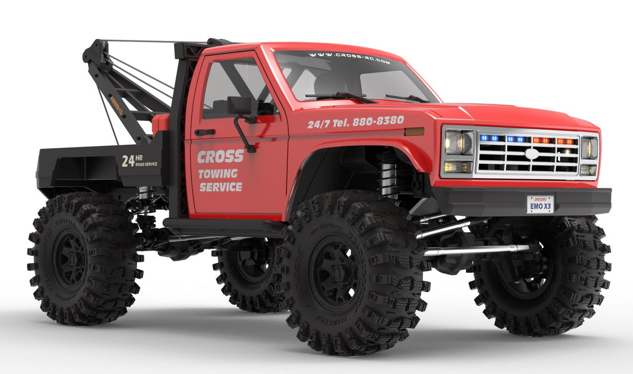 Crawling kit - EMOX3 1/8 RTR 775 Brushed kit (metal Red)