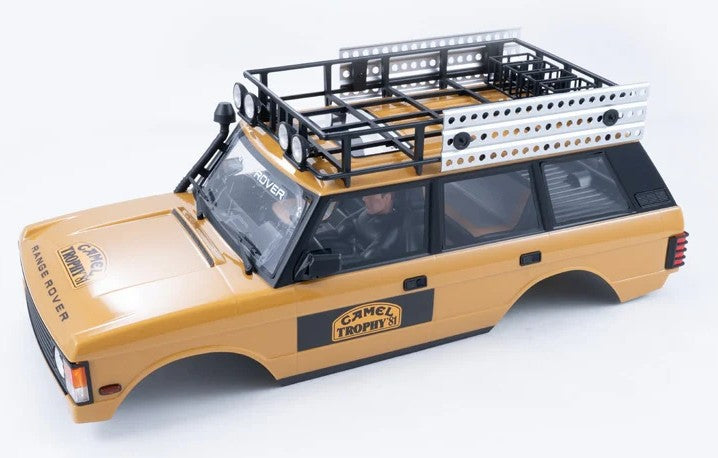 FCX10 Land Rover serie 11044 - CAR BODY ASSEMBLY PAINTED (YELLOW)