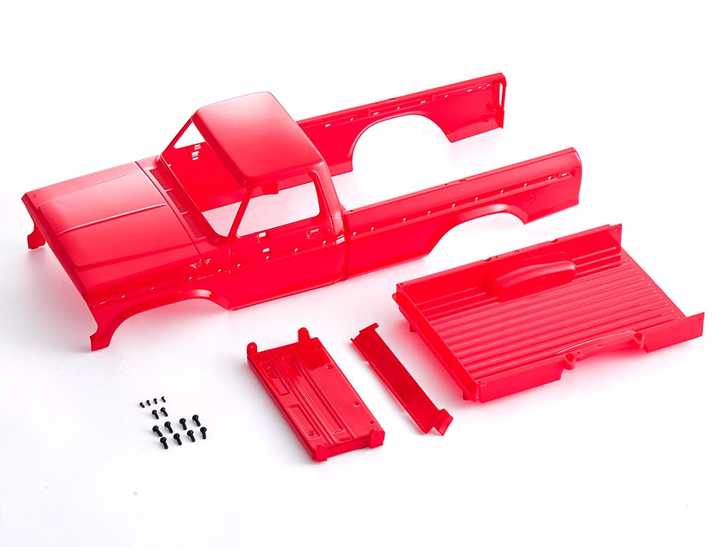 FCX18II F100 Brushed - MAIN BODY PARTS RED