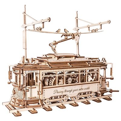 Klassische StraÃenbahn (Lasercut Holzbausatz)