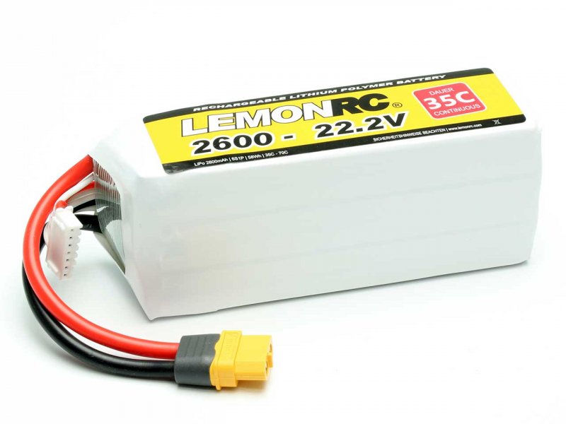 LiPo Akku LEMONRC 2600 - 22.2V (35C)