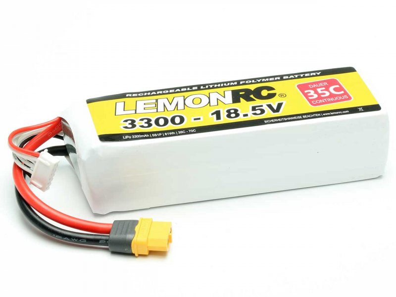 LiPo Akku LEMONRC 3300 - 18.5V (35C)