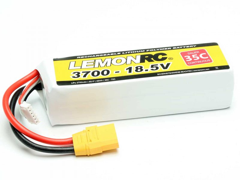 LiPo Akku LEMONRC 3700 - 18.5V (35C)