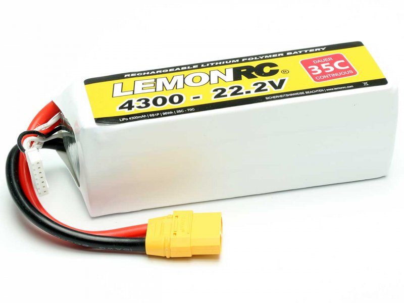 LiPo Akku LEMONRC 4300 - 22.2V (35C)