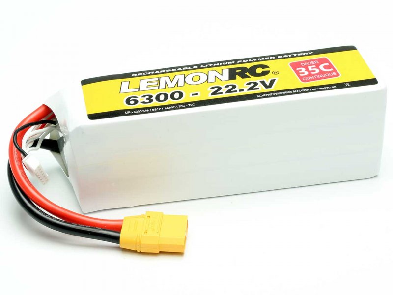 LiPo Akku LEMONRC 6300 - 22.2V (35C)