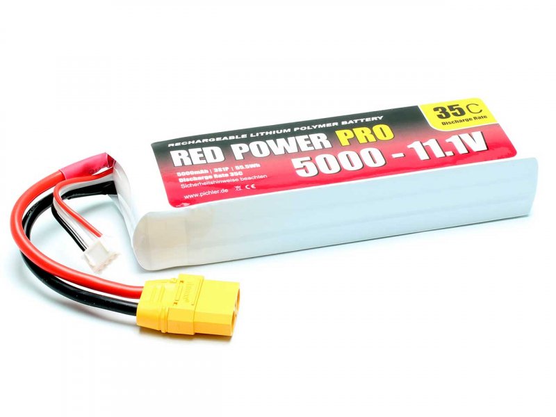 LiPo Akku RED POWER PRO 5000 - 11,1V