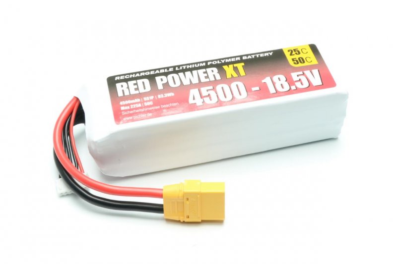 LiPo Akku RED POWER XT 4500 - 18,5V