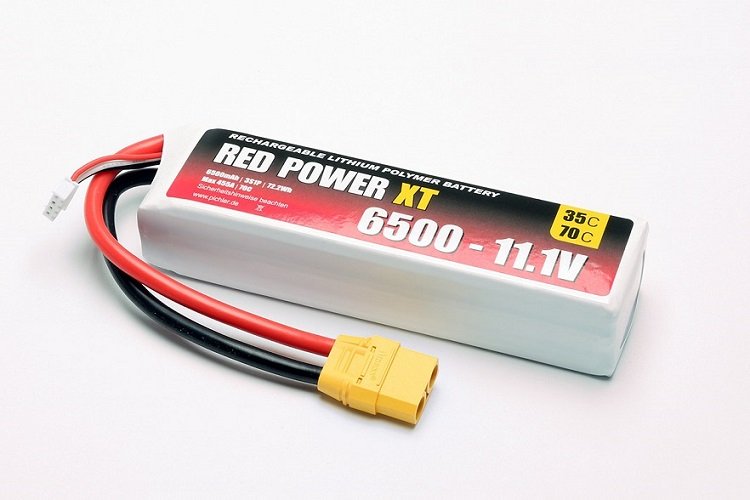 LiPo Akku RED POWER XT 6500 - 11,1V