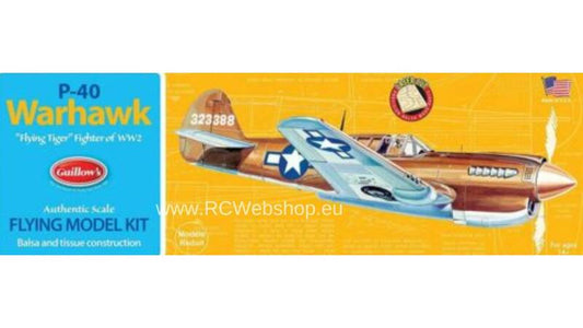 Guillows Plane kit P-40 Curtiss Warhawk KIT 0501