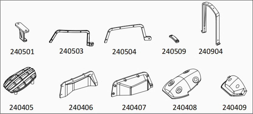 TL4 : front compartment lid nylon accessory