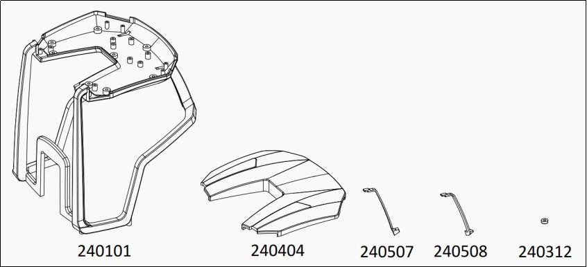 TL4 : upper cab (white)