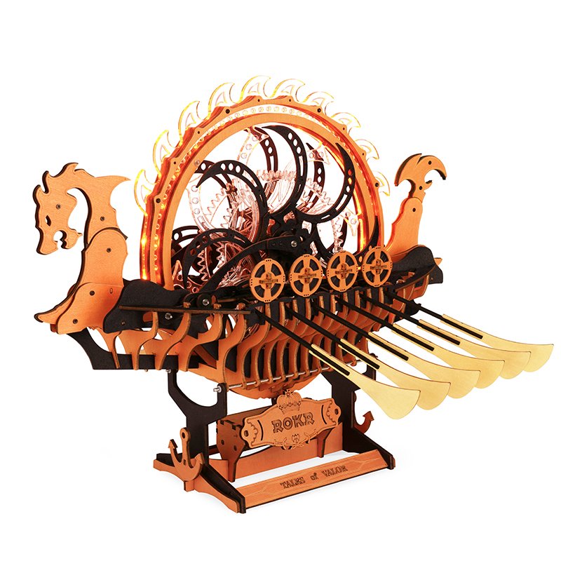 Viking Dragon Ship (Lasercut Holzbausatz)