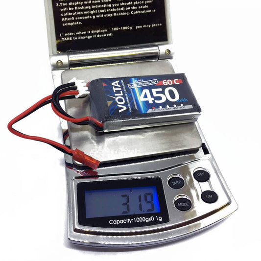 RC-factory acc lipo Volta 450 mAh 2s 60C BA02