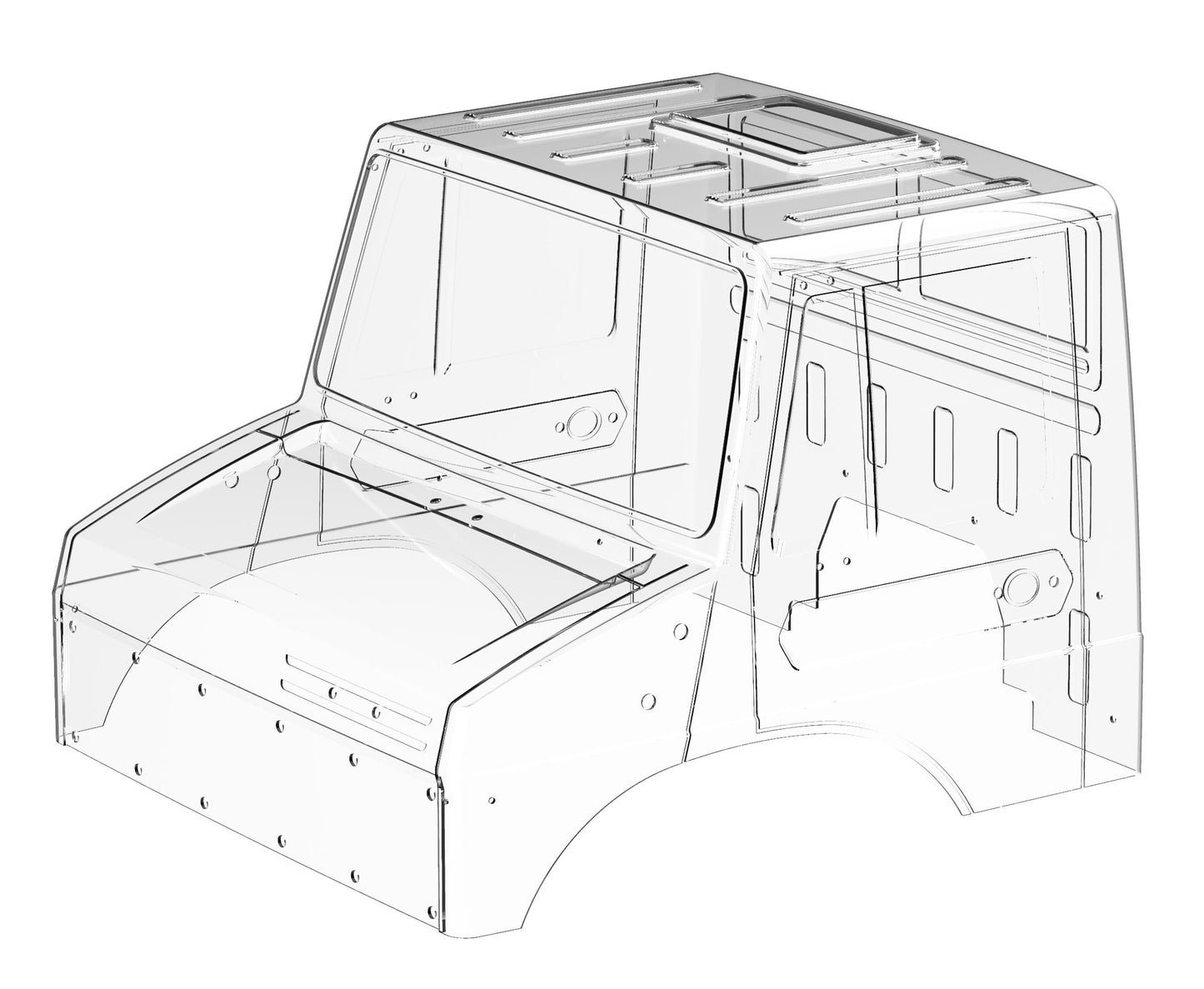 1/6 Clear Body Shell (1 set)