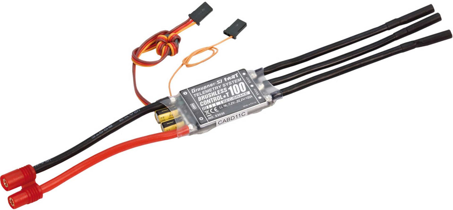 GRAUPNER BRUSHLESS CONTROL+ T 100 BEC G6 2-6S REGLER