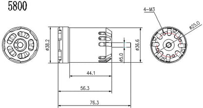 Robbe Modellsport RO-POWER TORQUE X-36 800 K/V Brushless Motor