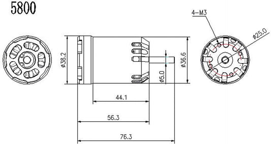 Robbe Modellsport RO-POWER TORQUE X-36 800 K/V Brushless Motor