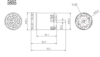 Robbe Modellsport RO-POWER TORQUE X-36 1000 K/V Brushless Motor