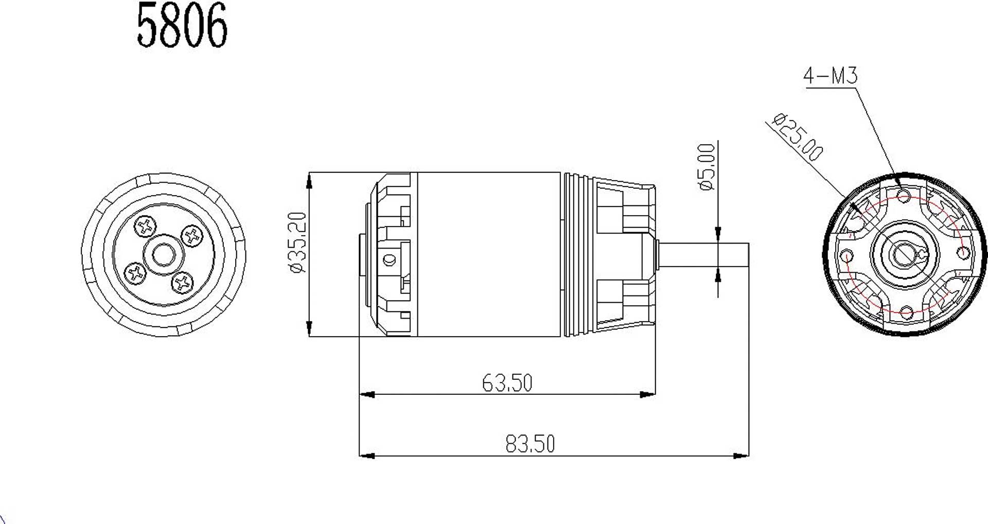 Robbe Modellsport RO-POWER TORQUE 3526 870 K/V Brushless Motor