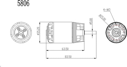 Robbe Modellsport RO-POWER TORQUE 3526 870 K/V Brushless Motor