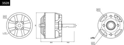 Robbe Modellsport RO-POWER TORQUE 3528 1130 K/V Brushless Motor