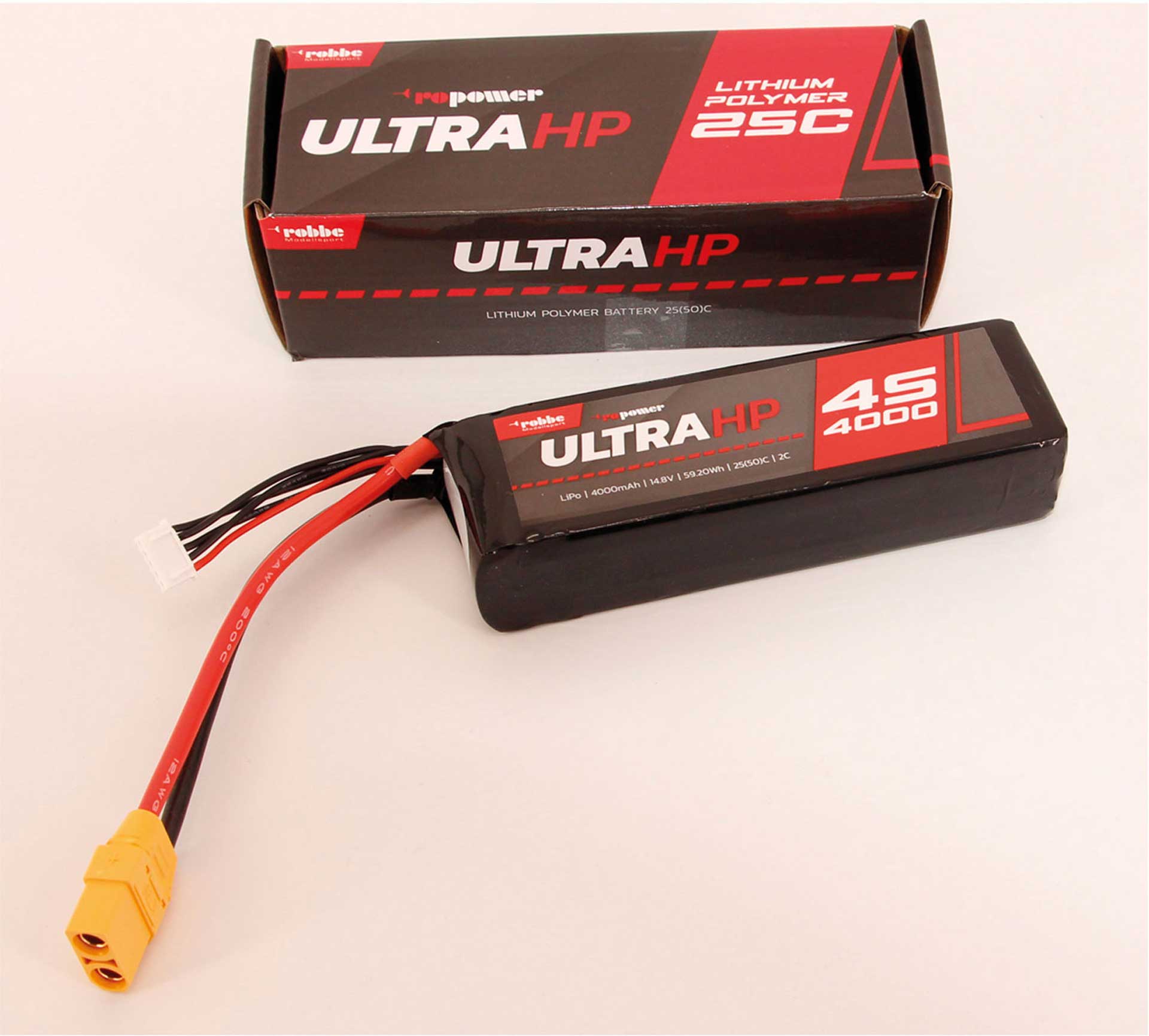 Robbe Modellsport RO-POWER ULTRA HP 4000MAH 14,8 VOLT 4S 25(50)C LIPO AKKU