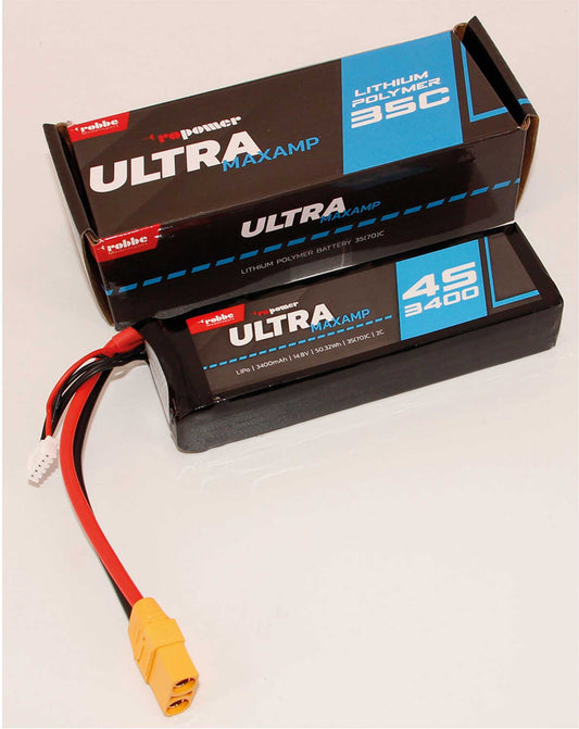 Robbe Modellsport RO-POWER ULTRA MAXAMP 3400MAH 14,8 VOLT 4S 35(70)C LIPO AKKU