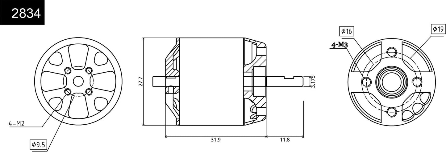Robbe Modellsport RO-POWER TORQUE 2834 850 K/V Motor