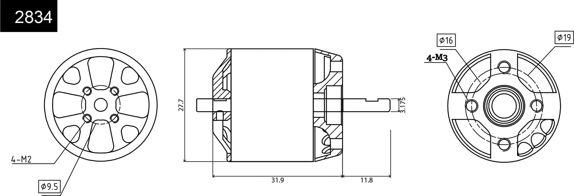 Robbe Modellsport RO-POWER TORQUE 2834 850 K/V Motor