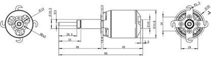 Robbe Modellsport RO-POWER TORQUE LS 3223/10 Brushless Motor 1200 K/V