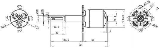 Robbe Modellsport RO-POWER TORQUE LS 5030/14 Brushless Motor 410 K/V