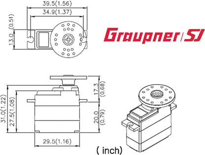 GRAUPNER DES 587 BB MG DIGITAL SERVO