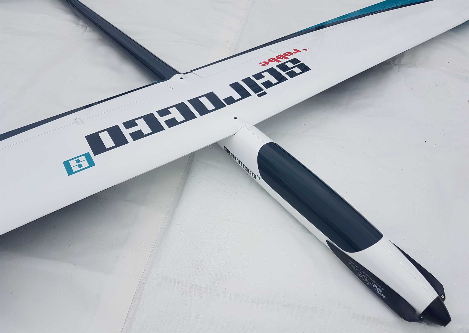 Robbe Modellsport SCIROCCO S 3,75M ARF (Petrol) VOLL-GFK HOCHLEISTUNGSSEGLER MIT 4-KLAPPENFLÜGEL